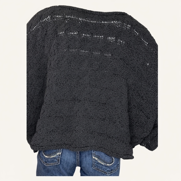 POL NWOT Cropped Cable Knit Sweater Gray | Quiet Luxury Coastal Cowgirl | S M L - Picture 5 of 10